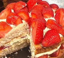 Coconut Strawberry Cake