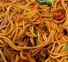 Stir-Fried Noodles with Pork and Mushrooms