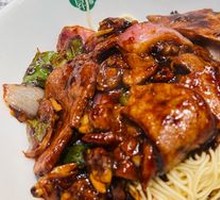 Stir-Fried Pork Liver Noodles with Sauce