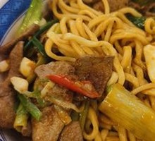 Stir-fried Pig Liver with Pickled Pepper Noodles
