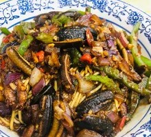 Eel Noodles with Dry Sauce