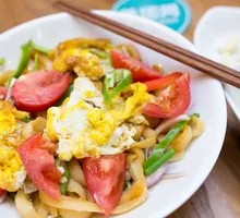 Egg Fried Knife-Cut Noodles