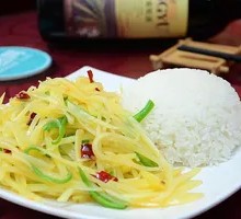 Spicy and Sour Potato Noodles with Rice