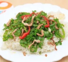 Green Pepper Shredded Pork Rice