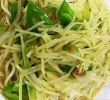 酸辣土豆丝盖浇面