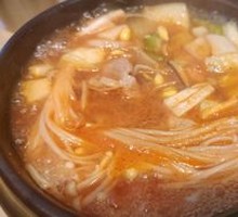 Korean Soybean Paste Rice Soup
