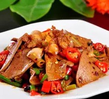 Stir-fried Pork Liver Rice
