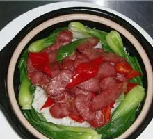 Sausage and Green Pepper Rice Bowl