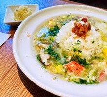 Emerald Seafood Egg Custard Rice Casserole