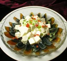 Century egg tofu salad