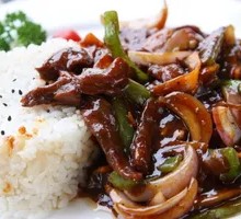 Black Pepper Beef Rice