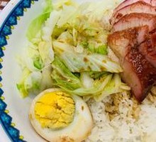 Char Siu and Salted Chicken Rice