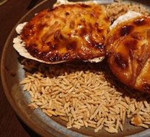 Mentai Cod Roe Baked Scallops