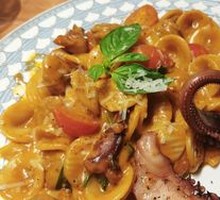 Spicy Squid Tentacle Cat Ears Pasta
