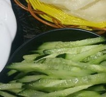 Tendon Cake Side Dish Platter