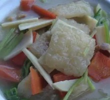 Three Delicacies Pork Skin Soup