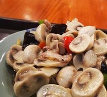 Stir-fried Mushroom with Pork