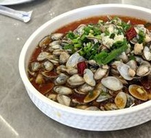 Scallion Oil Sea Clams