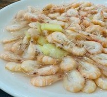 Boiled White River Shrimp in Salt Water