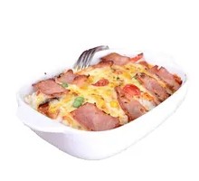 Spanish Ham Pineapple Cheese Baked Pasta
