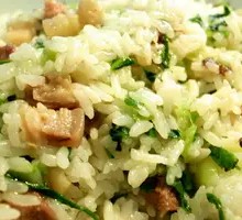 Green Vegetable and Salted Pork Fried Rice