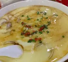 Steamed Salted Sea Bass with Egg Custard