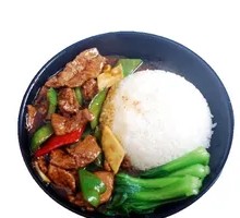 Sauce-Braised Pork Liver Rice Bowl