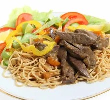 Egg and Beef Fried Noodles