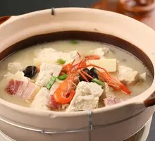 Fresh Shrimp Braised Tofu