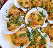 Steamed Scallops with Garlic and Vermicelli