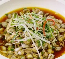 Scallion Oil Sea Clams