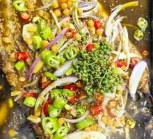 Sichuan-style Grilled Black Bass with Green Peppercorns