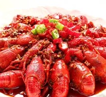 Spicy Lobster with Rice Noodles and Cucumber