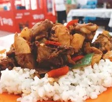 Braised Chicken with Rice