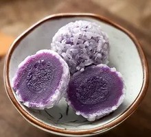 Purple Sweet Potato Glutinous Rice Balls