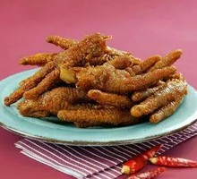 Braised Chicken Feet with Tiger Skin