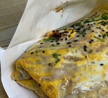 Double Egg Pork Tenderloin Cucumber Pancake