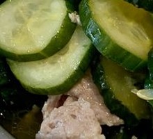 Cucumber and Pork Slices