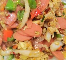 Ham and Egg Bucket Rice