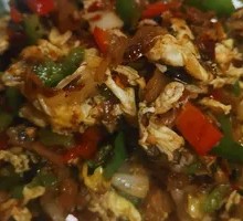 Grandmother's Vegetable Egg Wooden Bucket Rice