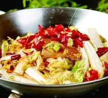 Spicy Pot-Braised Baby Bok Choy