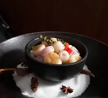 Stone-Grilled Spicy Tofu with Scallop