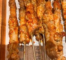 Skewered Lamb on Steel Rod