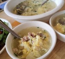 Bamboo Mushroom and Pork Stir-Fry Soup