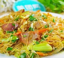 Sausage Fried Rice Noodles