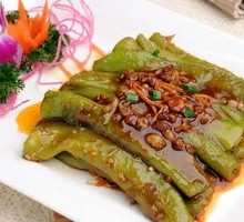 Braised Green Pepper with Tiger Stripes