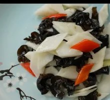 Chinese Yam and Wood Ear Mushroom