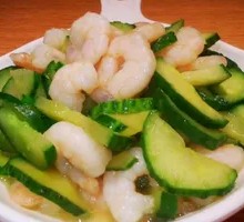 Shrimp and Cucumber Stir-fry