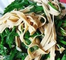 Leek Tofu Skin Stir-fry