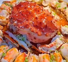 Scallion Oil Steamed Emperor Crab